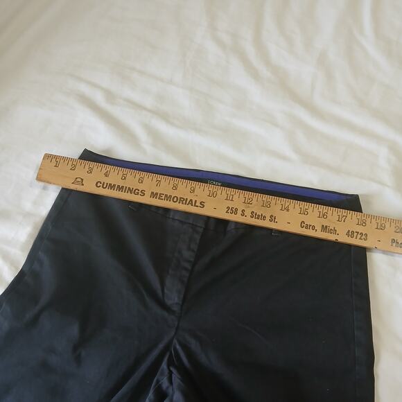 J. Crew stretch cotton CityFit Pants size 8 Black - Picture 12 of 16
